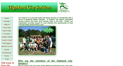 Desktop Screenshot of highlandcitystriders.org